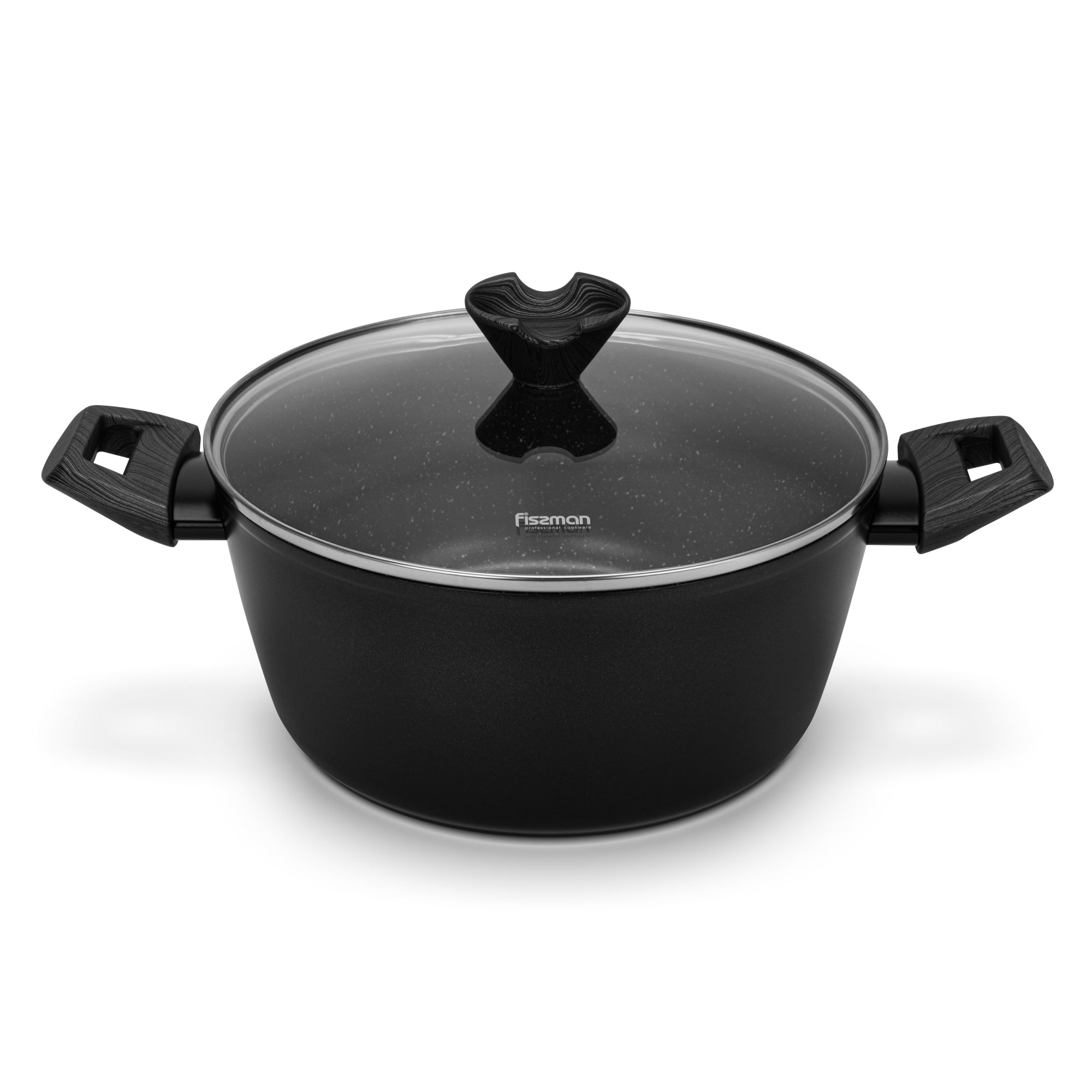 Olla Antiadherente Angela Tapa De Cristal 2.5 litros Fissman